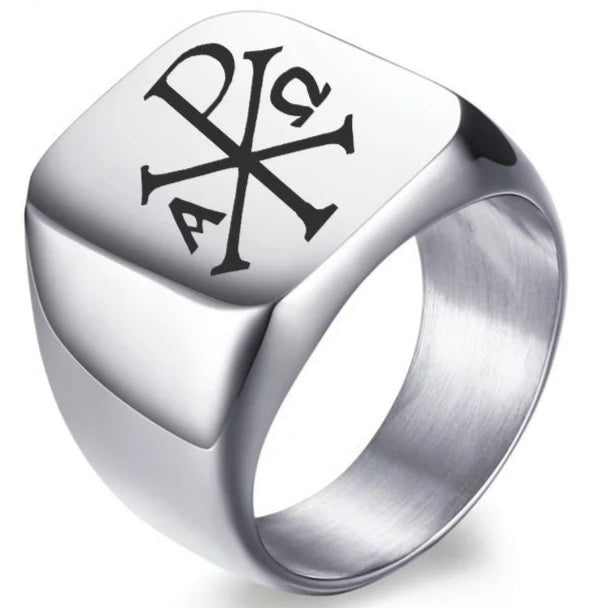 chevalière Chi Rho