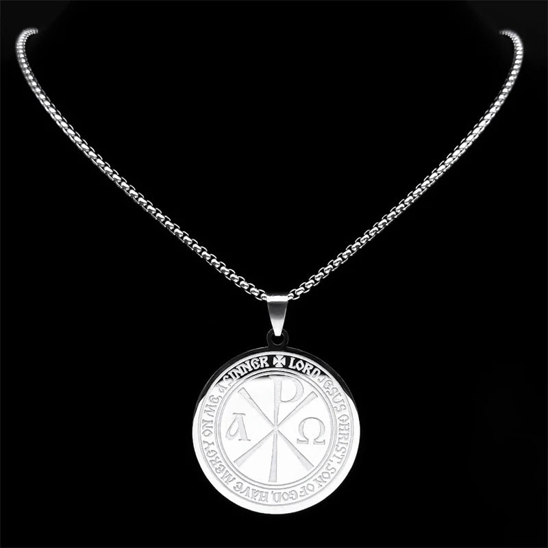 Collier Chi Rho croix chrétienne Constantin