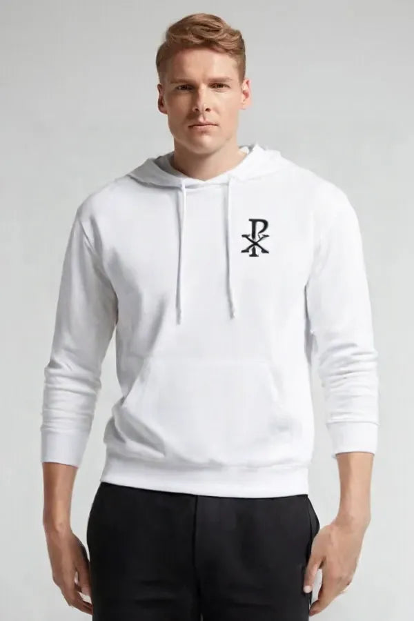 Sweat à capuche Chirho ✝️ dans le dos